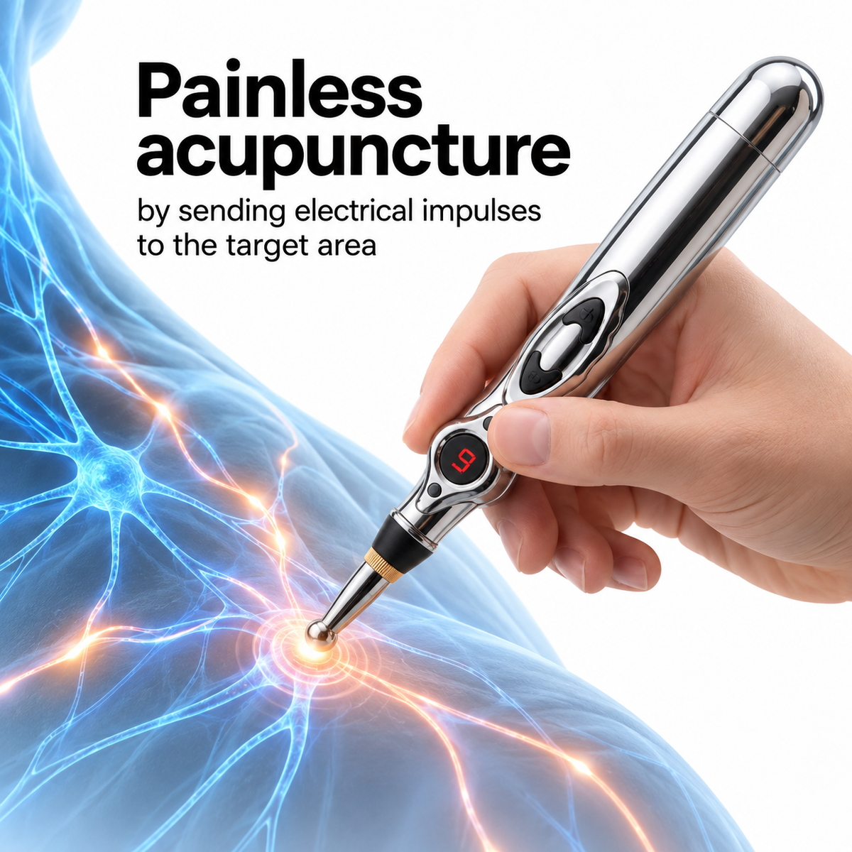Electronic Acupuncture Pen – Electric Pulse Massager for Targeted Relief