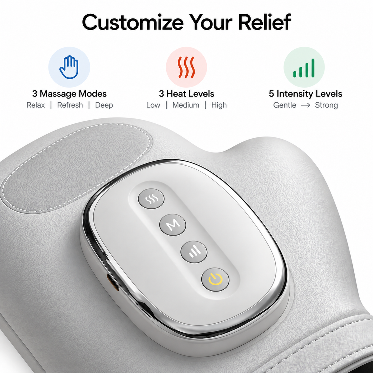 Hand Massager with Heat & Compression for Hand Pain Relief