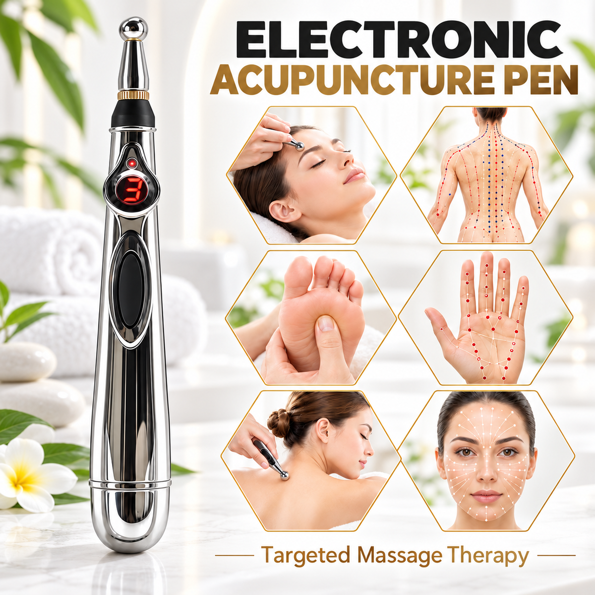 Electronic Acupuncture Pen – Electric Pulse Massager for Targeted Relief