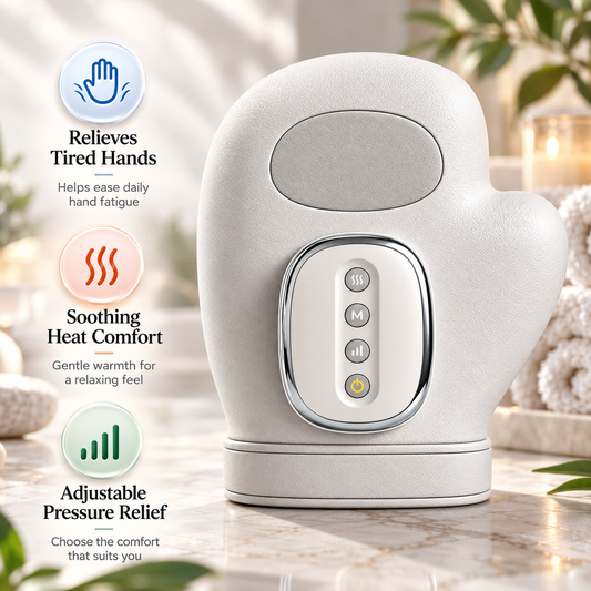 Hand Massager with Heat & Compression for Hand Pain Relief