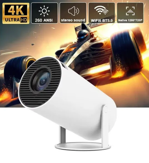 Prova & Co Cinemaster Pro 4k Smart Projector Mini Projector with WiFi & Bluetooth